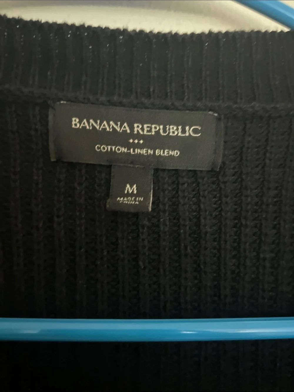 Banana Republic Black Button-Front V-Neck Cardigan